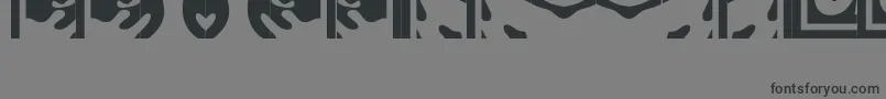 Obeypuzzle Font – Black Fonts on Gray Background