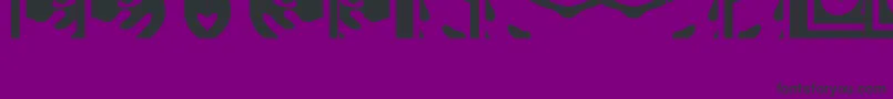 Obeypuzzle-fontti – mustat fontit violetilla taustalla