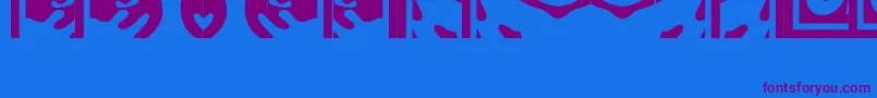 Obeypuzzle-fontti – violetit fontit sinisellä taustalla
