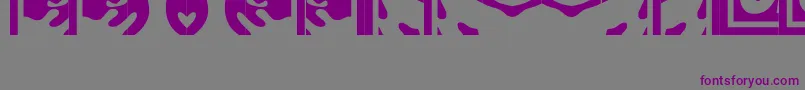 Obeypuzzle Font – Purple Fonts on Gray Background