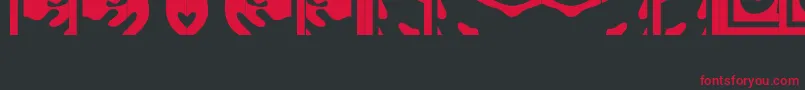 Obeypuzzle Font – Red Fonts on Black Background