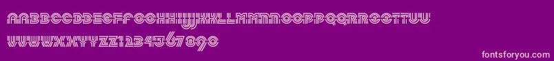LabyrinthLtRegular Font – Pink Fonts on Purple Background