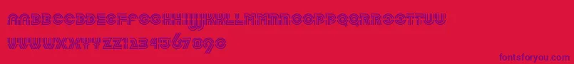 LabyrinthLtRegular Font – Purple Fonts on Red Background