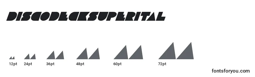 Discodecksuperital Font Sizes