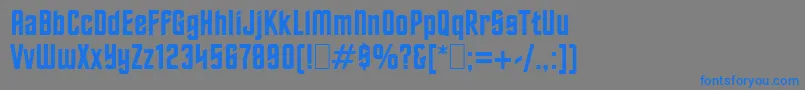 Oldtrek Font – Blue Fonts on Gray Background