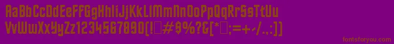 Oldtrek-fontti – ruskeat fontit violetilla taustalla
