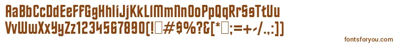 Шрифт Oldtrek – коричневые шрифты на белом фоне