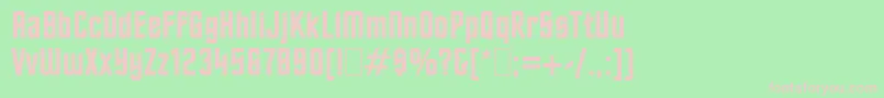 Oldtrek Font – Pink Fonts on Green Background