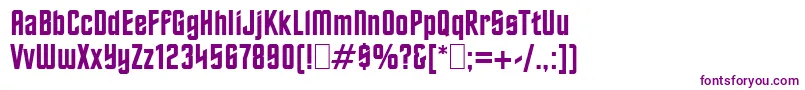 Oldtrek-fontti – violetit fontit valkoisella taustalla