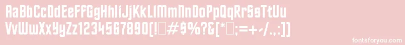 Шрифт Oldtrek – белые шрифты на розовом фоне