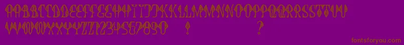 JmhCobra Font – Brown Fonts on Purple Background