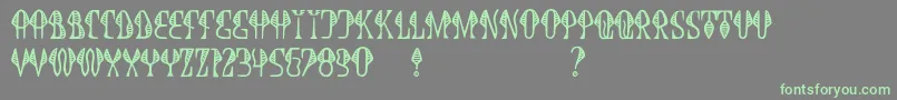 JmhCobra Font – Green Fonts on Gray Background