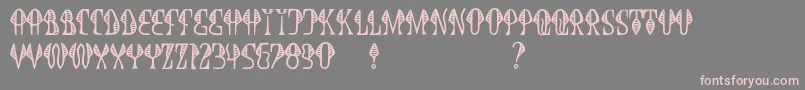 JmhCobra Font – Pink Fonts on Gray Background