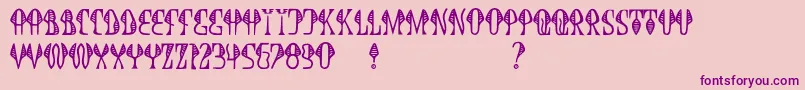 JmhCobra Font – Purple Fonts on Pink Background