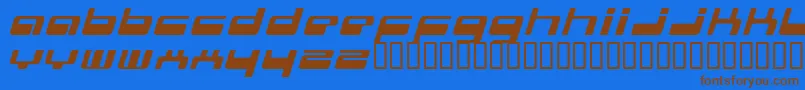 Police Genotype – polices brunes sur fond bleu