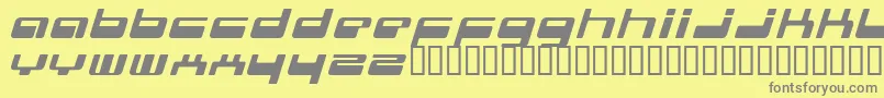 フォントGenotype – 黄色の背景に灰色の文字