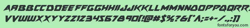 Skirmisherital Font – Black Fonts on Green Background