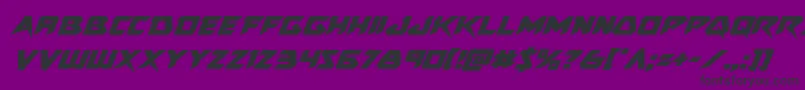 Skirmisherital Font – Black Fonts on Purple Background