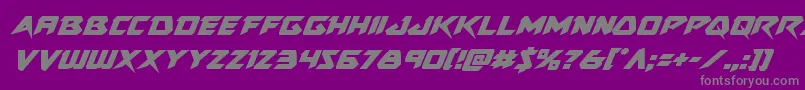 Skirmisherital Font – Gray Fonts on Purple Background