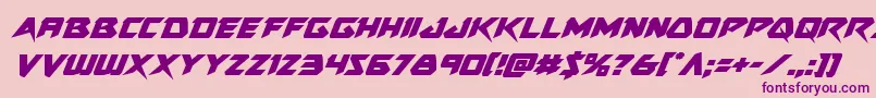 Skirmisherital Font – Purple Fonts on Pink Background