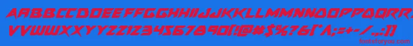 fuente Skirmisherital – Fuentes Rojas Sobre Fondo Azul