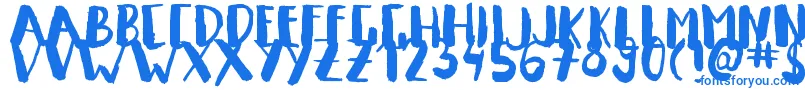 Summeron Font – Blue Fonts on White Background