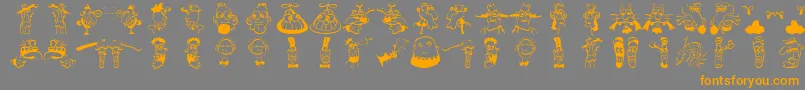 Más sobre la fuente Strangetypes fuente Strangetypes – Fuentes Naranjas Sobre Fondo Gris