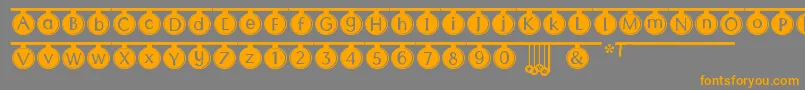 PartyTime Font – Orange Fonts on Gray Background