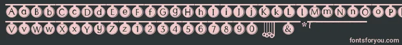 フォントPartyTime – 黒い背景にピンクのフォント
