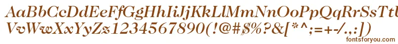 Caslon224stdMediumitalic-Schriftart – Braune Schriften