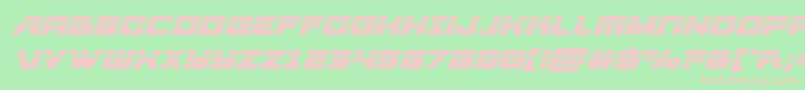 Aircruiserlaserital Font – Pink Fonts on Green Background