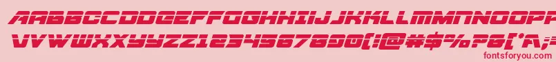 Aircruiserlaserital Font – Red Fonts on Pink Background