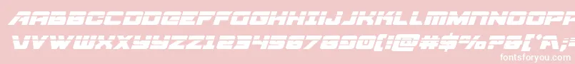 Aircruiserlaserital Font – White Fonts on Pink Background
