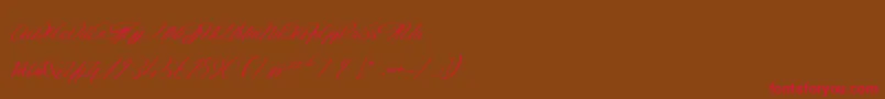TheGoldenFlower Font – Red Fonts on Brown Background