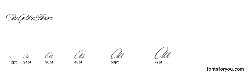 Größen der Schriftart TheGoldenFlower