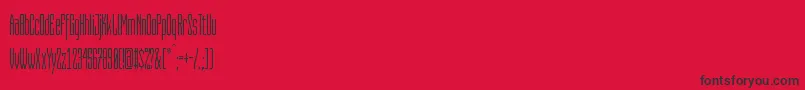 CapitaliaRounded Font – Black Fonts on Red Background