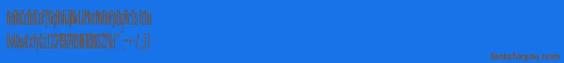 CapitaliaRounded Font – Brown Fonts on Blue Background