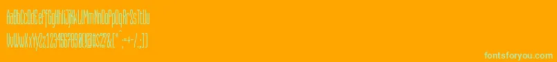CapitaliaRounded Font – Green Fonts on Orange Background