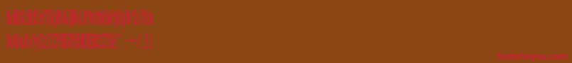 CapitaliaRounded Font – Red Fonts on Brown Background