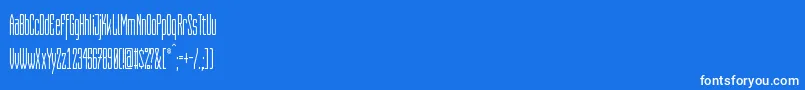 CapitaliaRounded Font – White Fonts on Blue Background