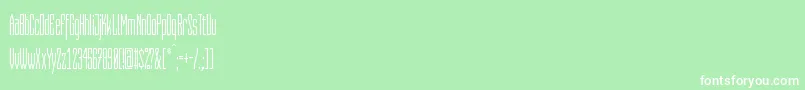 CapitaliaRounded Font – White Fonts on Green Background