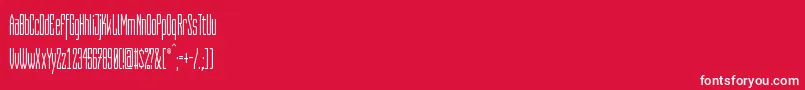 CapitaliaRounded Font – White Fonts on Red Background