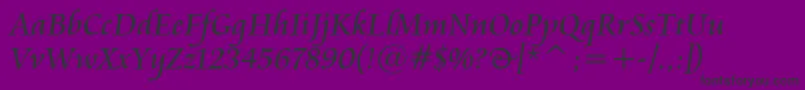 CataneoBt Font – Black Fonts on Purple Background