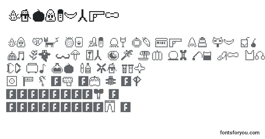 Aywadings-fontti – aakkoset, numerot, erikoismerkit