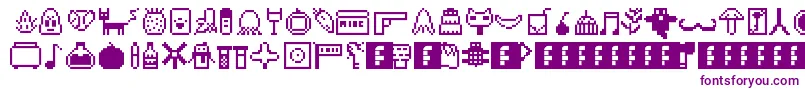 Aywadings Font – Purple Fonts on White Background