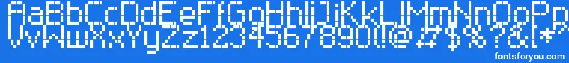 RittswoodclassicRegular Font – White Fonts on Blue Background