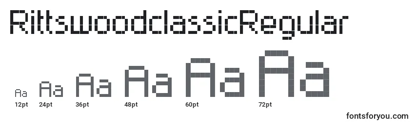 RittswoodclassicRegular Font Sizes