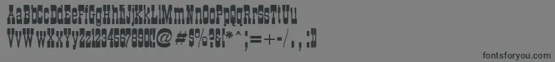 CartwrightRegular Font – Black Fonts on Gray Background