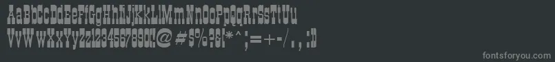 CartwrightRegular Font – Gray Fonts on Black Background