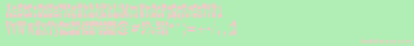 CartwrightRegular Font – Pink Fonts on Green Background